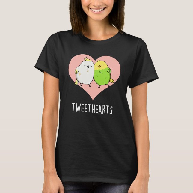 Camiseta Twethearts Brincadeiras Adoráveis Pun Dark BG (Frente)