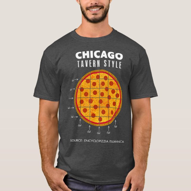 Camiseta twHistory Regional Pizza Chicago Tavern Style (Frente)