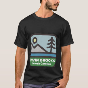 Camiseta Twin Brooks North Carolina Montanhas NC Souvenir