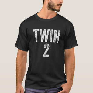 Camiseta Twin Número Dois Twin Day Twin Twins Gêmeos Engraç