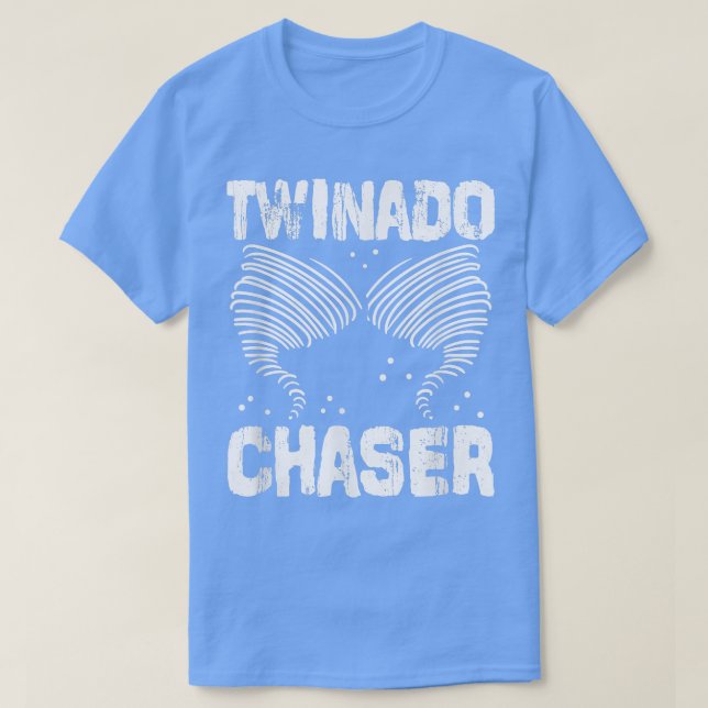 Camiseta Twinado Chaser Engraçado Mãe Pai Dois Pais (Frente do Design)