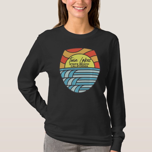 Camiseta Twinds State Beach California Ca Beach Sunset (Frente)