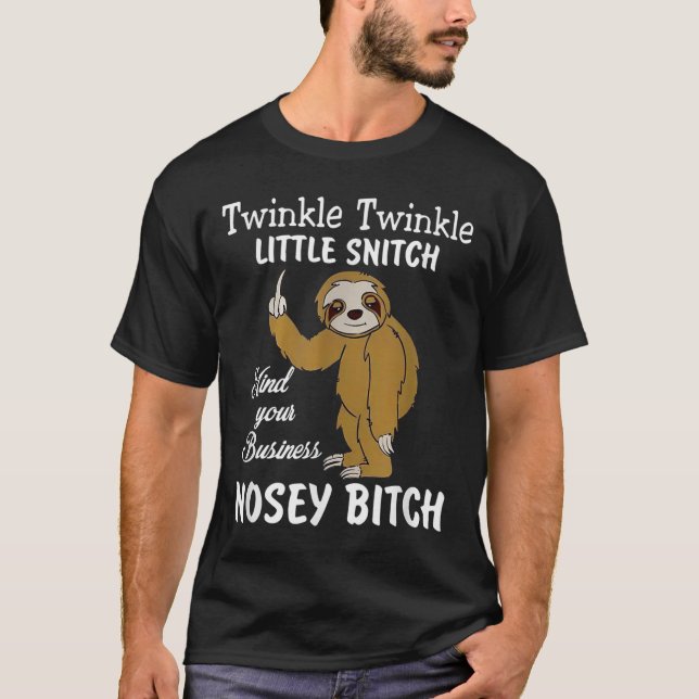 Camiseta Twinkle Twinkle Little Snitch Mind Your Business N (Frente)
