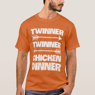 Camiseta Twinnerwinner Chicken Citação Jantada para Mãe