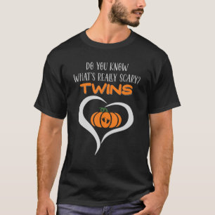 Camiseta Twins Halloween - Anunciação de Gravidez