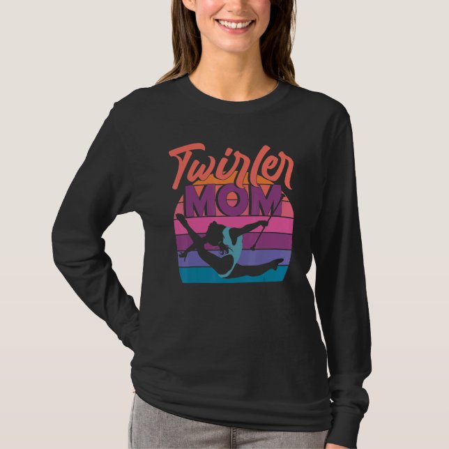 Camiseta Twirler Mãe Baton Twirling (Frente)