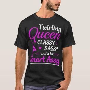 Camiseta Twirling Engraçado Baton Twirl Twirl Mojorette
