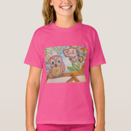 Camiseta Twit Twoo, t-shirt das garotas Coruja
