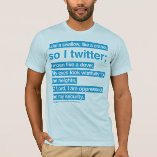 Camiseta twitter da bíblia (azul)