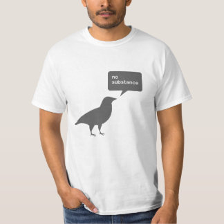 Camiseta Twitter nenhum t-shirt da substância