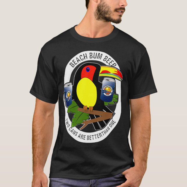 Camiseta Two Cans Are Better Than One Funny Toucan Beer (Frente)
