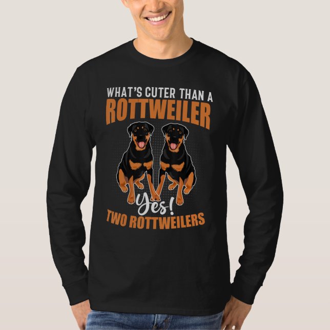 Camiseta Two Rottweilers   Rottweiler Dog (Frente)