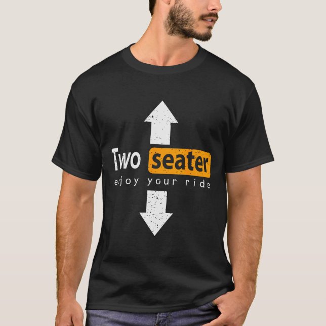 Camiseta Two-seater Enjoy The Ride Funny Swingers Wife Swap (Frente)