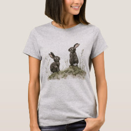 Camiseta Two Smoky Grey Bunnies