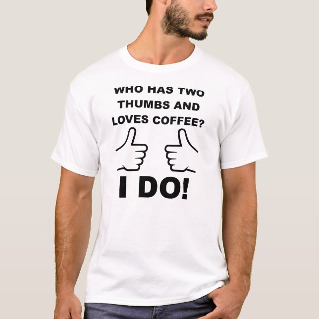 Camiseta Two Thumbs Up Coffee (Frente)