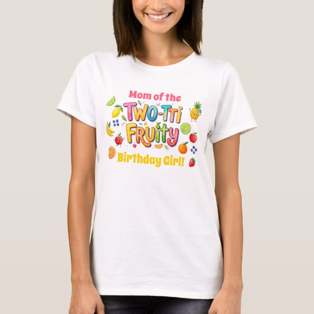 Camiseta Two-tti Fruity 2nd Birthday Party (Frente)