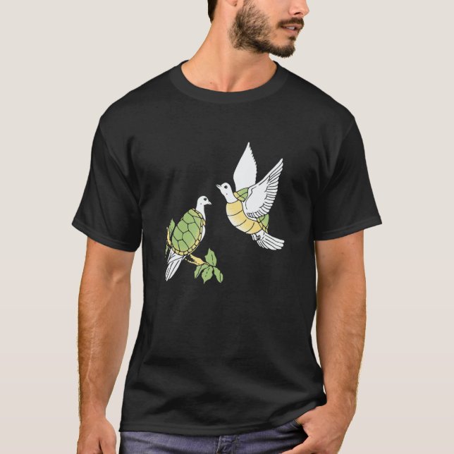 Camiseta Two Turtle Doves 12 Days Of Christmas (Frente)