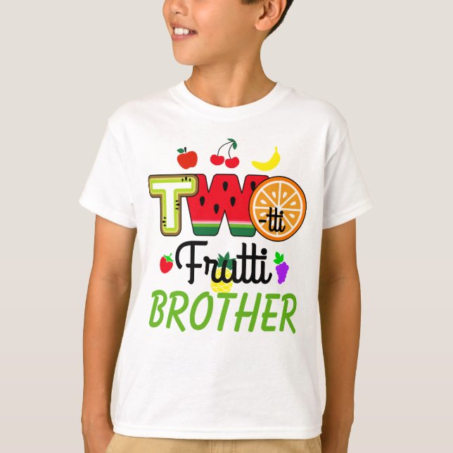 Camiseta Twotti Fruitti Birthday Girl | Irmão (Frente)