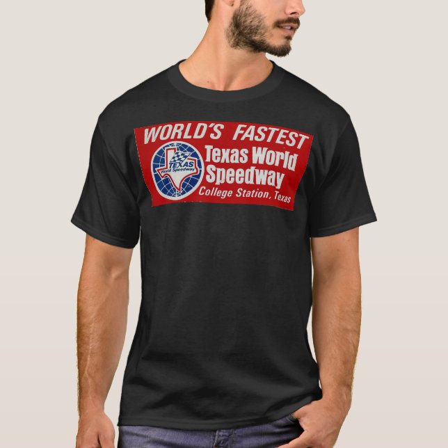 Camiseta TWS,Texas World Speedway,Velocidade mundial do cur (Frente)