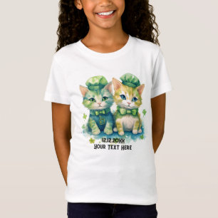 Camiseta Txt personalizado de gatos