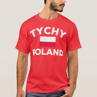 Camiseta Tychy Polônia Bandeira Polonesa Família da Cidade