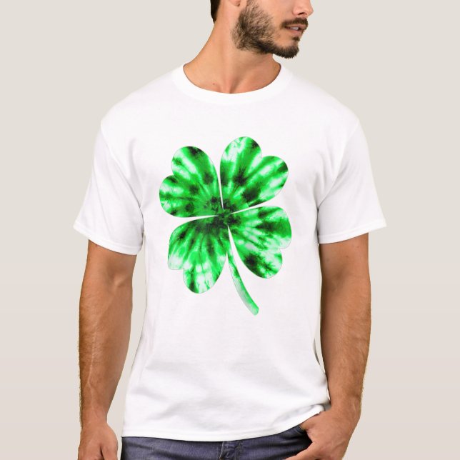 Camiseta Tye Shamrock Lucky Rua Patrick (Frente)