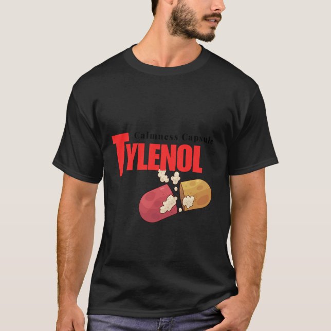 Camiseta Tylenol t-shirt clássica design (Frente)