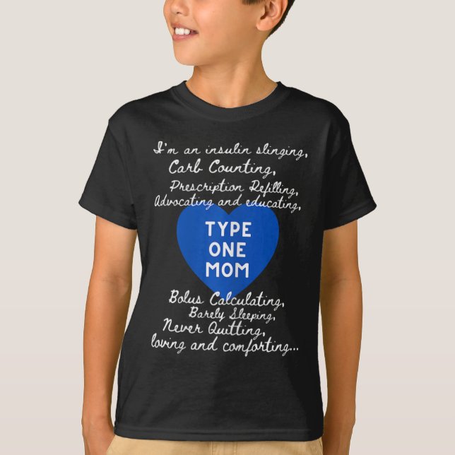 Camiseta Type One Mom Awareness  (Frente)