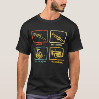 Camiseta Types of Trombone Player - Trombonist