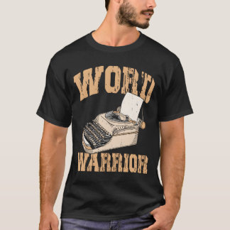 Camiseta Typewriter Word Warrior Expert Writer Author Writi