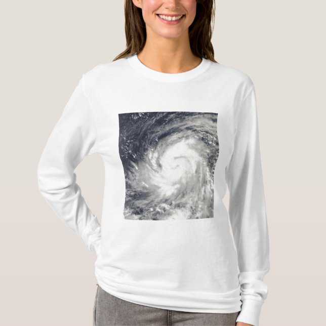 Camiseta Typhoon Lupit sobre o Oceano Pacífico Ocidental (Frente)