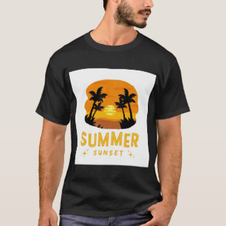 Camiseta Typografia amarelo sunset natural T-shirt
