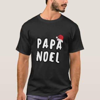 Camiseta Typografia de Natal Papa Noel Santa Hat