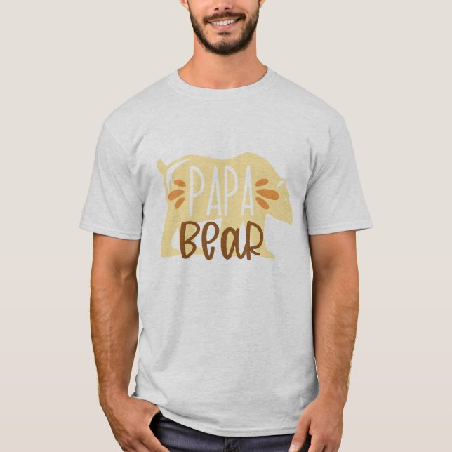 Camiseta Typografia de Papa Urso (Frente)