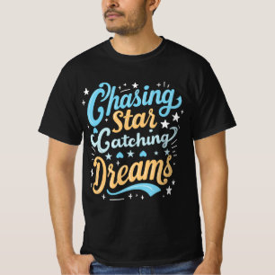 Camiseta Typografia T-shirt "Buscando o sonho de apanhar es