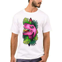 Tyranicorn Pink Dino - Branco