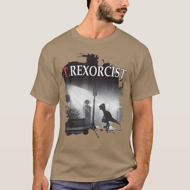 Camiseta Tyrannosaurus Reee reorcist Dinosaur Parody family (Frente)