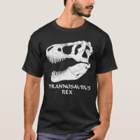 Tyrannosaurus Rex Fossil Skull T Shirt