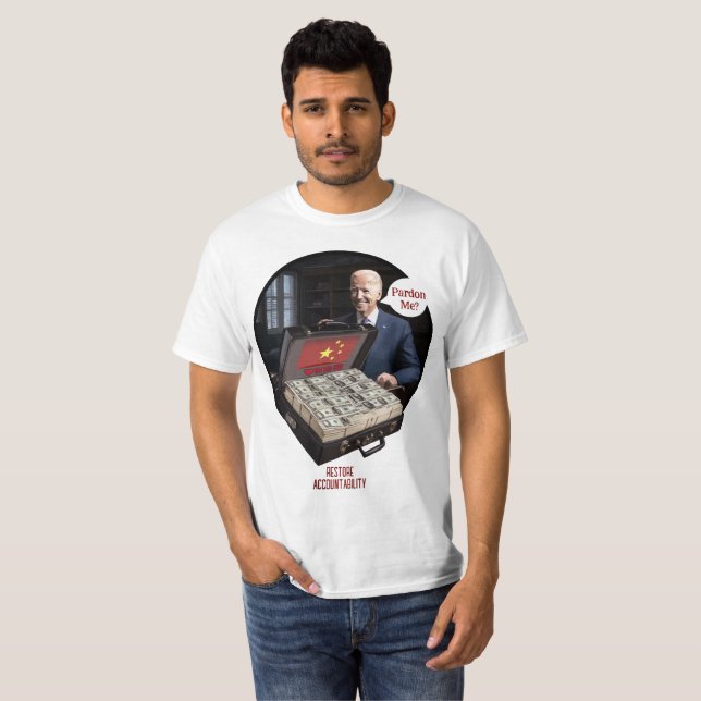 Camiseta TyrantWear: Desculpe-me? (Frente Completa)