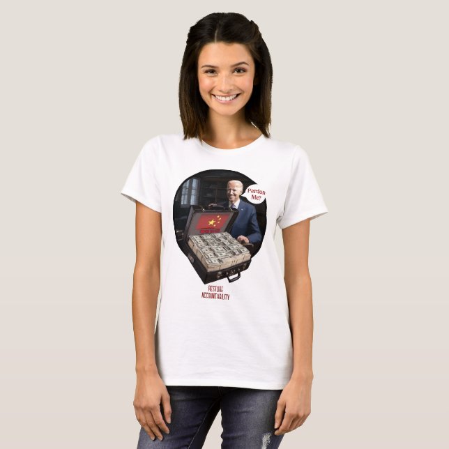 Camiseta TyrantWear: Desculpe-me? (Frente Completa)