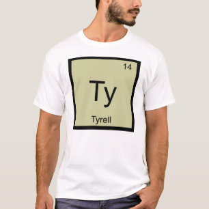 Camiseta Tyrell Nome Química Elemento Tabela Periódica