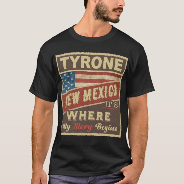 Camiseta TYRONE, NM É onde minha história começa (Frente)