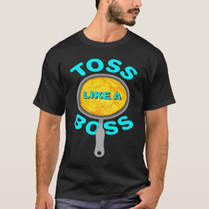 Camiseta u201CI toss como uma panqueca bossu201D pancake da