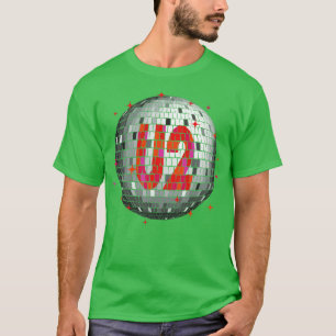 Camiseta U2 Disco Ball Red