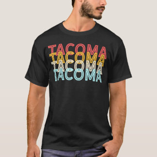 Camiseta U.A. American City 70's Usa Tacoma