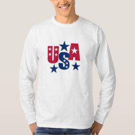 Camiseta U-American Flag Colors T-Shirt