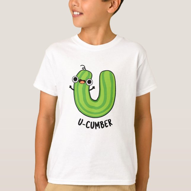 Camiseta U-cumber Engraçado Pepino Pun (Frente)