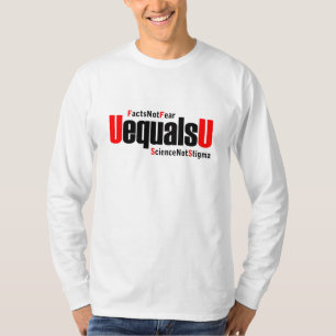 Camiseta U é igual a U - HIV indetectável - Ciência não Est