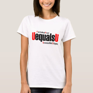 Camiseta U é igual a U - HIV indetectável - Ciência não Est