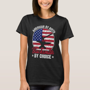 Camiseta U Flag American By Birth Blacksmith By Choice Bla